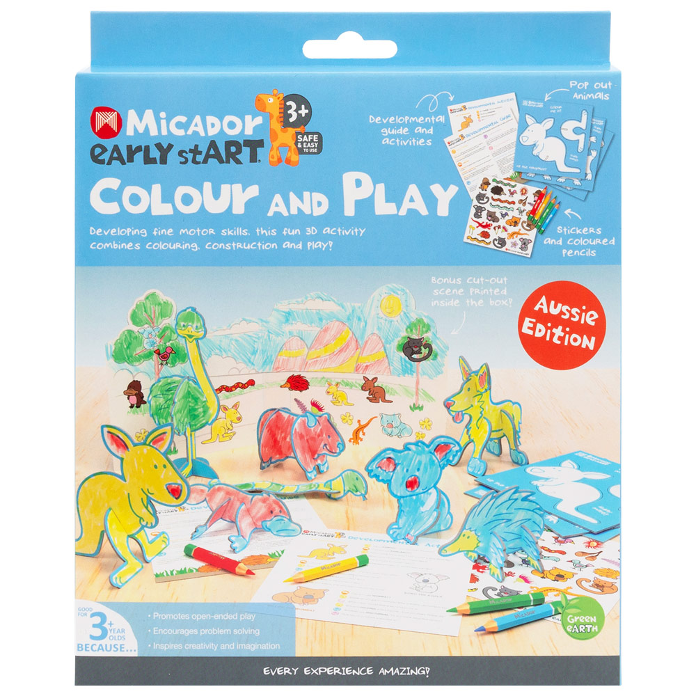 Micador Early StART Colour & Play 6 Set Aussie Edition