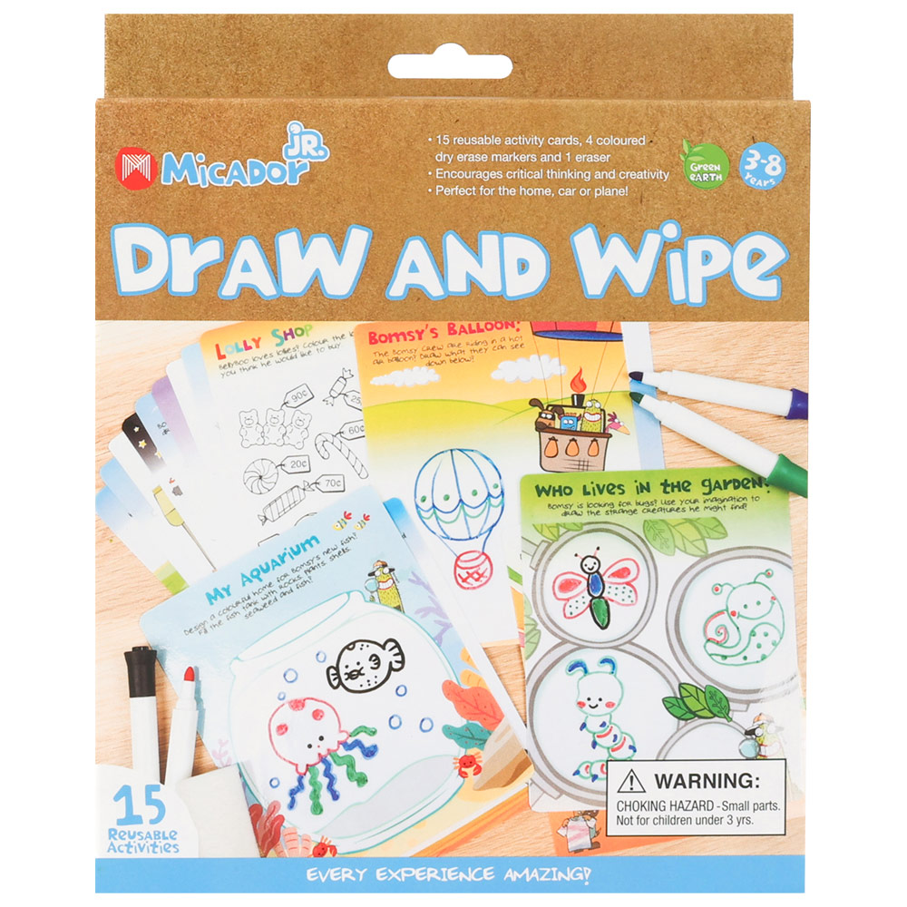 Micador jR. Draw &Wipe Activity Set