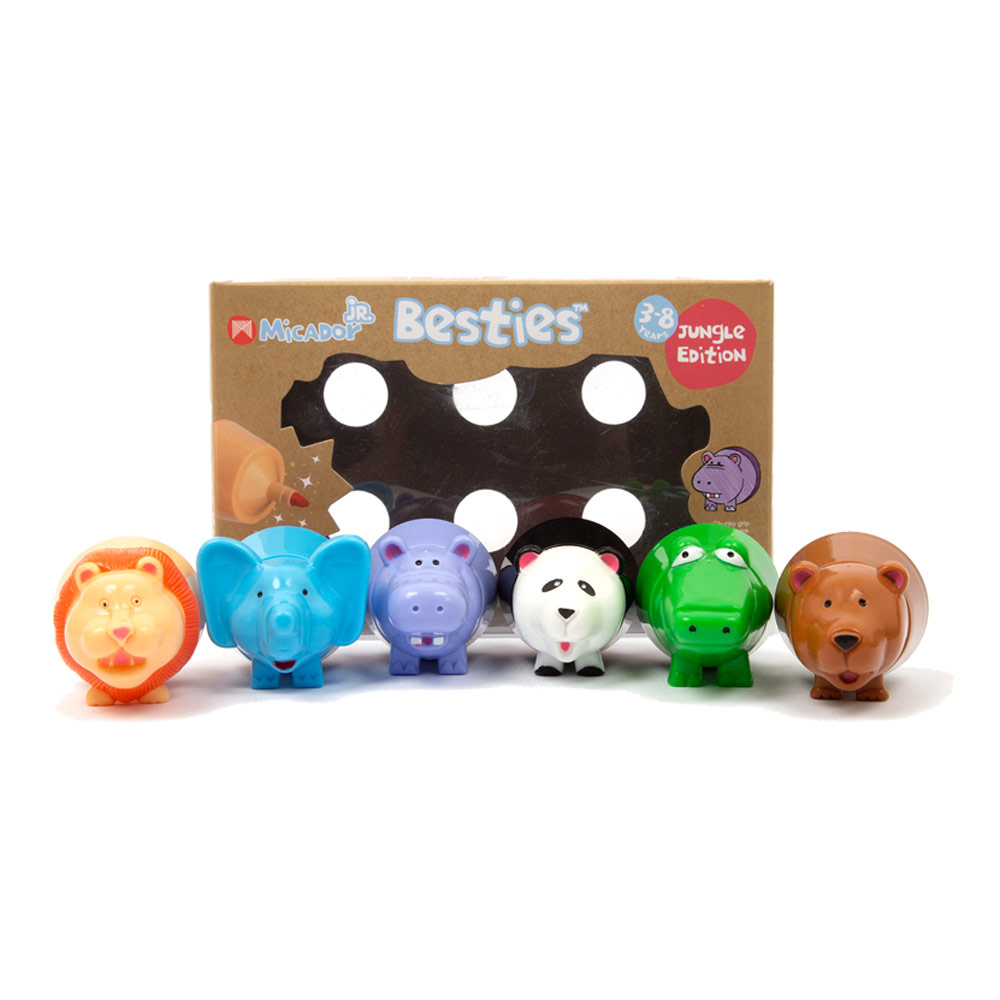 Micador jR. Besties Marker Mates 6 Set Jungle
