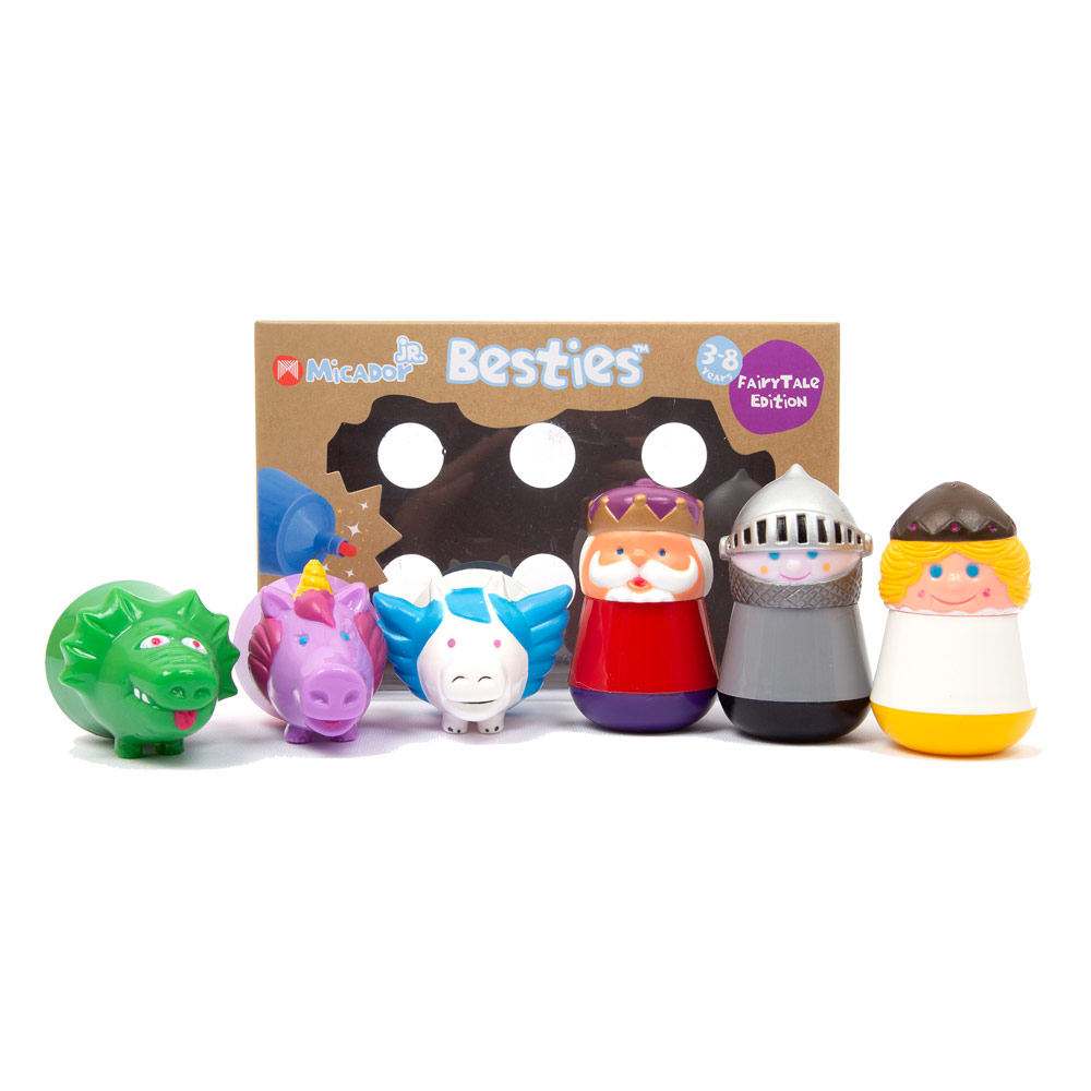 Micador jR. Besties Marker Mates 6 Set Fairytale