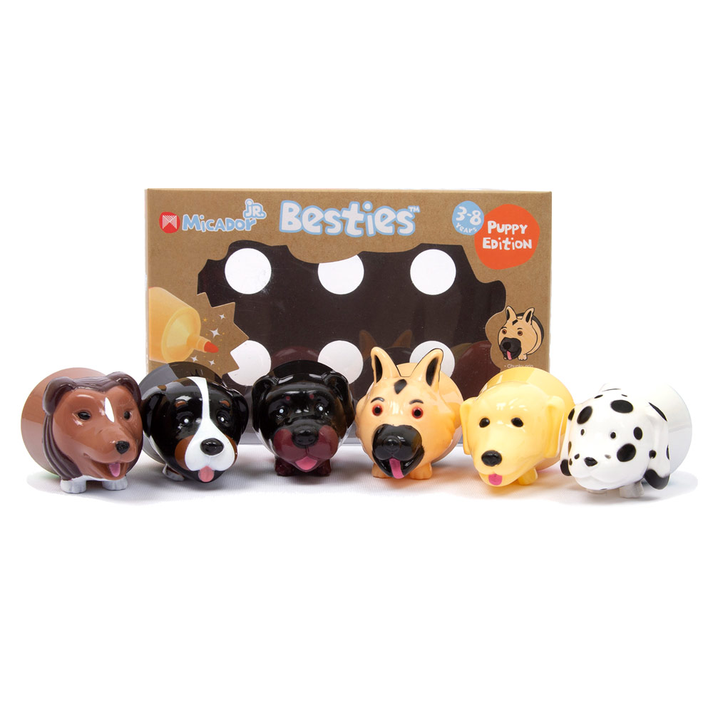 Micador jR. Besties Marker Mates 6 Set Puppy