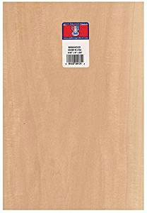 Midwest Products 4126 Basswood Sheet 3/32X6X24