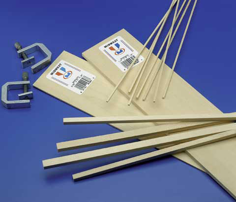 Midwest Products Basswood Sheet 1/32"x3"x24"