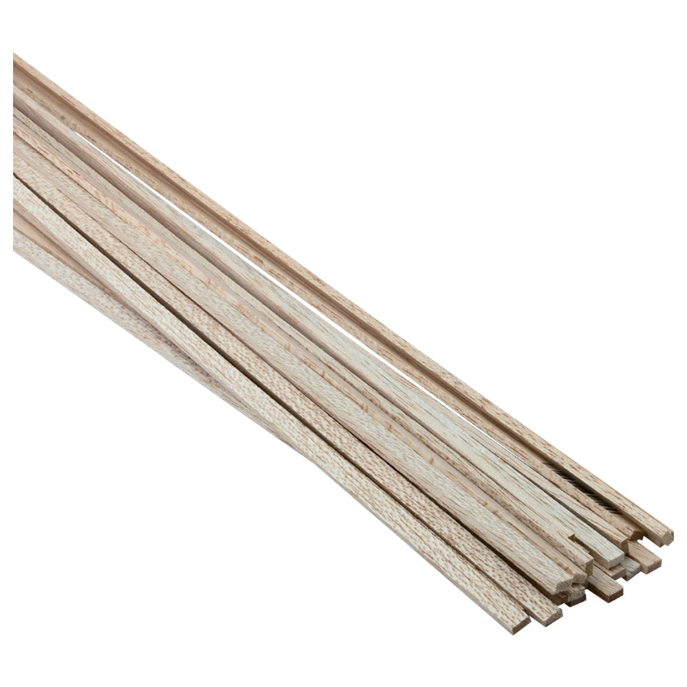 Alvin BS1814 Balsa Wood Strips 1/8x1/4 Pk-50 36” Length