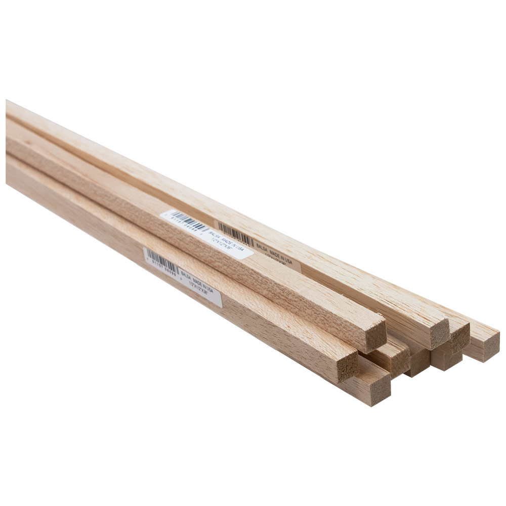 Midwest Products Balsa Wood Strip 1/2"x1/2"x36"