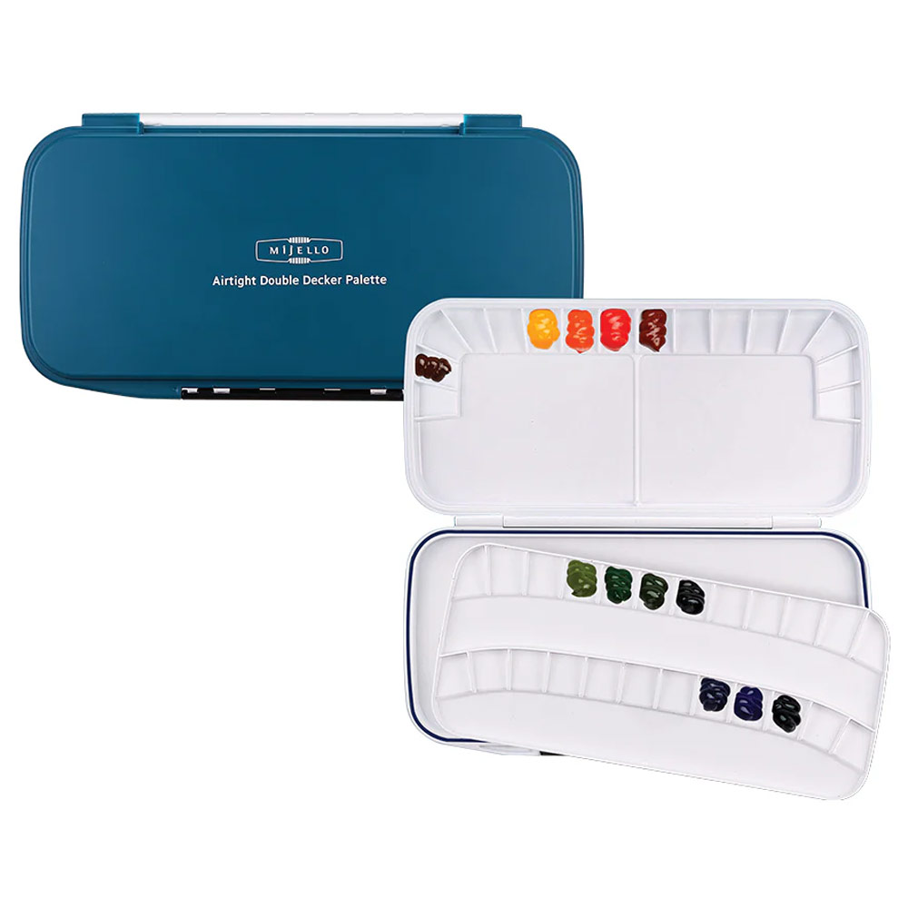 Mijello Airtight Double Decker Palette 40 Well