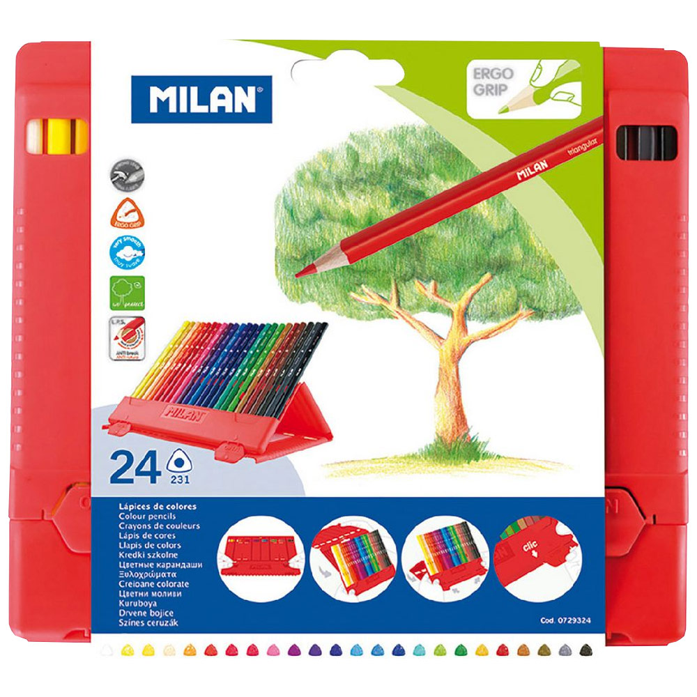 Milan Ergo Color Pencil 24 Piece