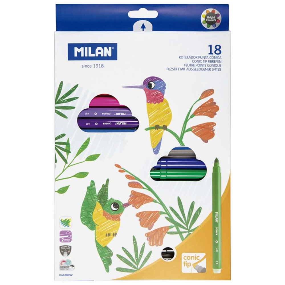 Milan Markers Cone Tip 18ct