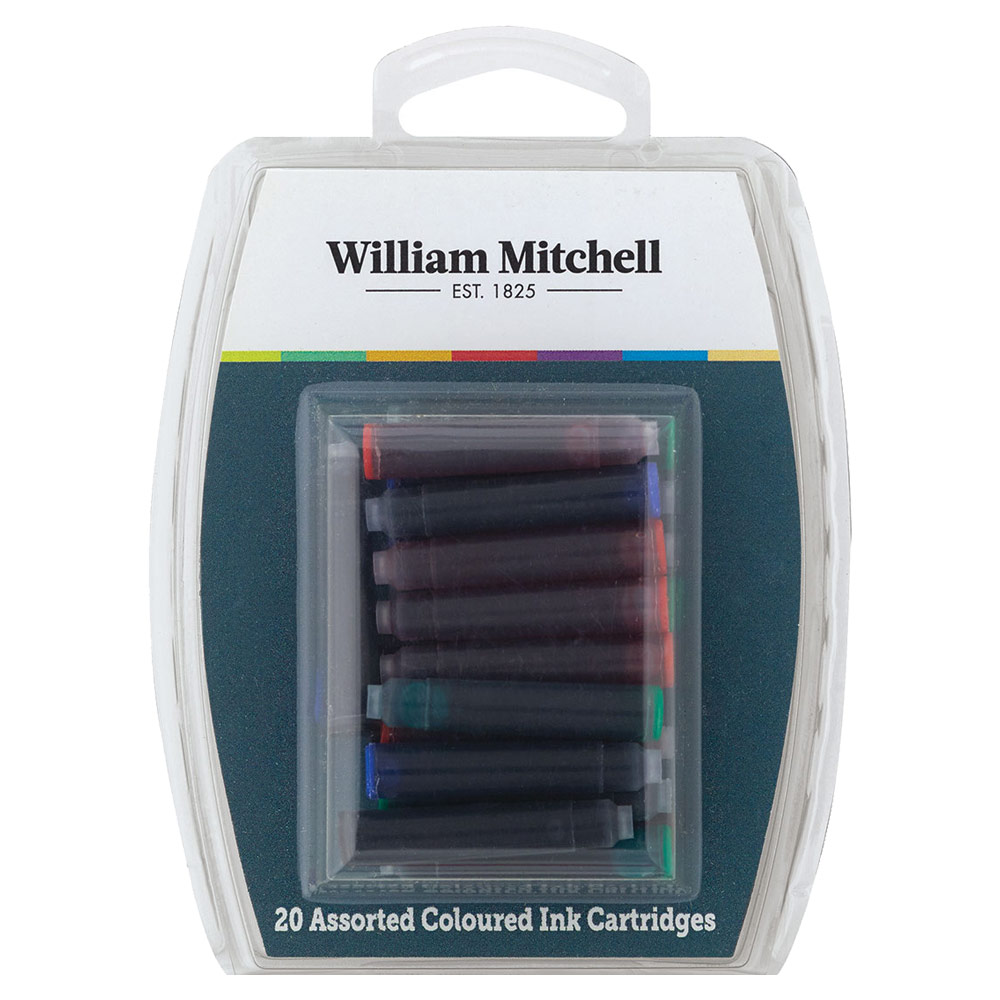 William Mitchell Color Ink Cartridge 20 Pack Assorted