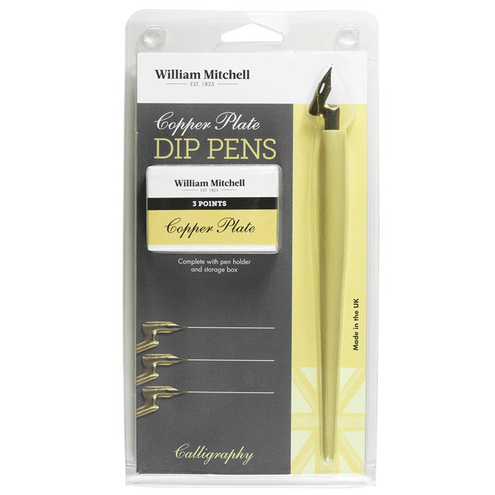 Dip Pen Copper 3 Elbow Nibs Set