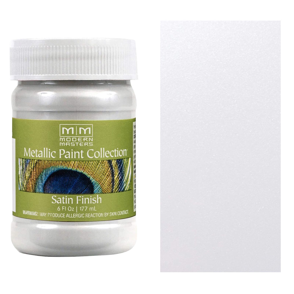 Modern Masters Metallic Paint Satin Finish 6oz Snowflake