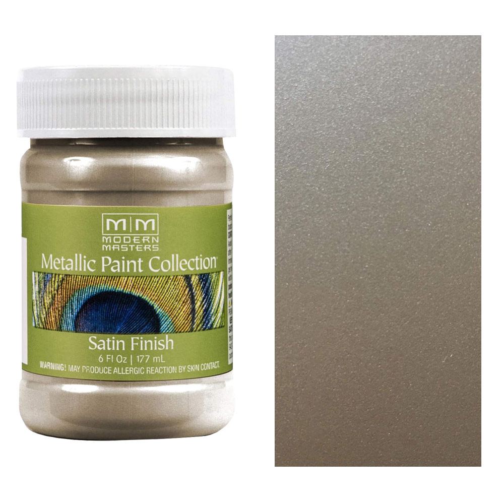 Modern Masters Metallic Paint Satin Finish 6oz Nickel