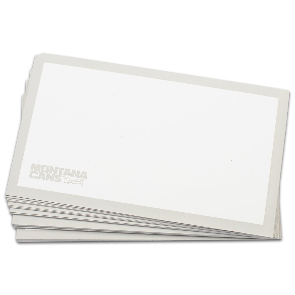 Montana Cans "Hello My Name Is" Sticker 50 Pack White Eggshell