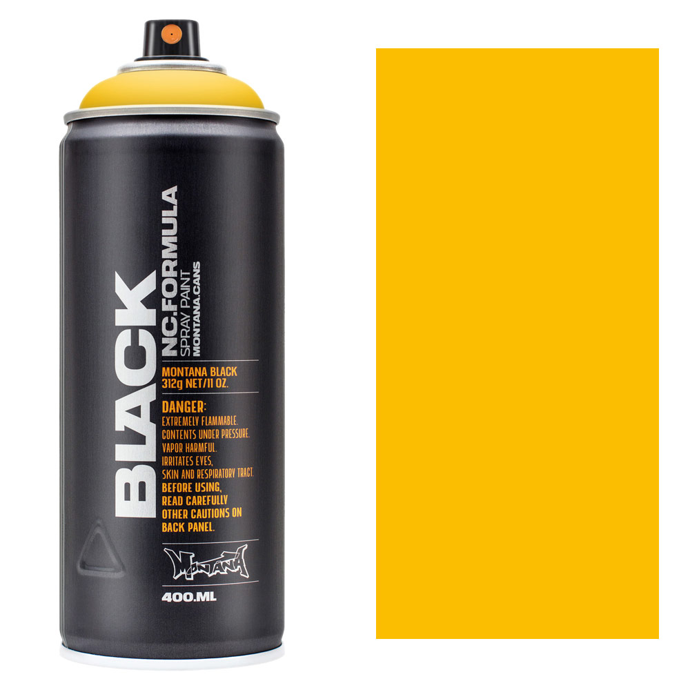 Montana BLACK Spray Paint 400ml Yellow