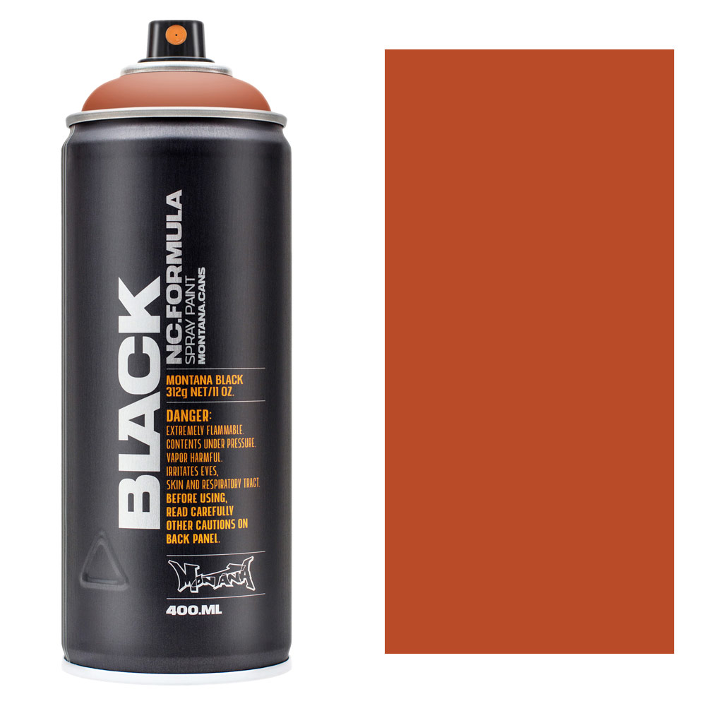 Montana BLACK Spray Paint 400ml Hazle