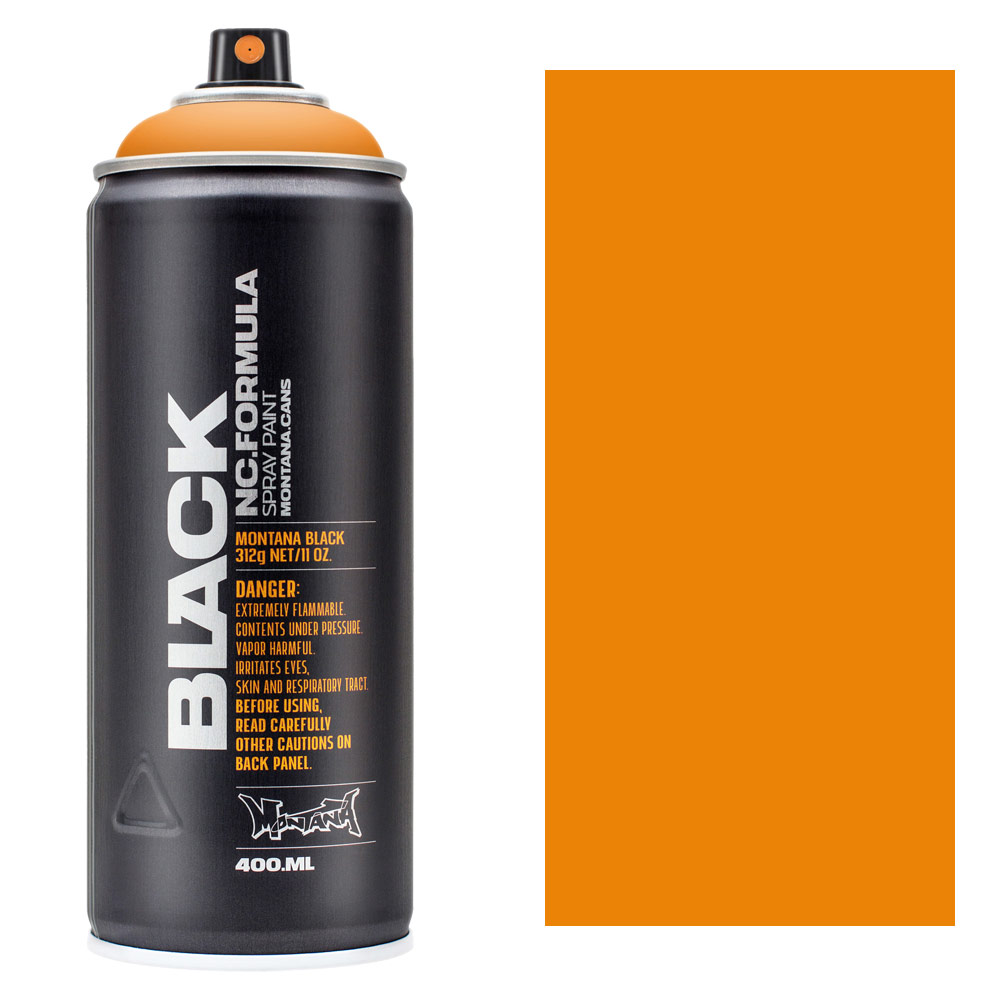 Montana BLACK Spray Paint 400ml Clockwork Orange
