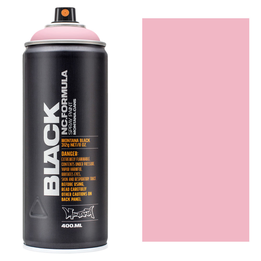 Montana BLACK Spray Paint 400ml Miss Piggy