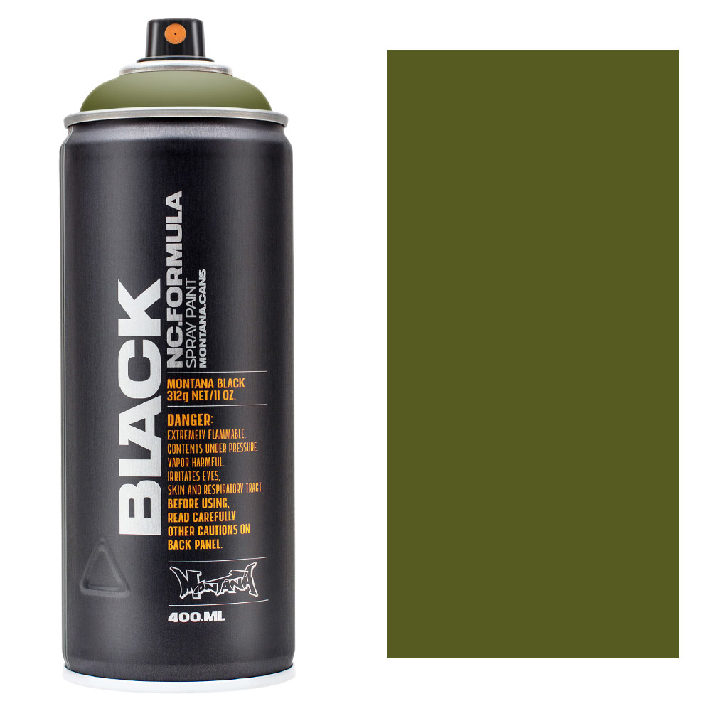 Montana BLACK Spray Paint 400ml Troops