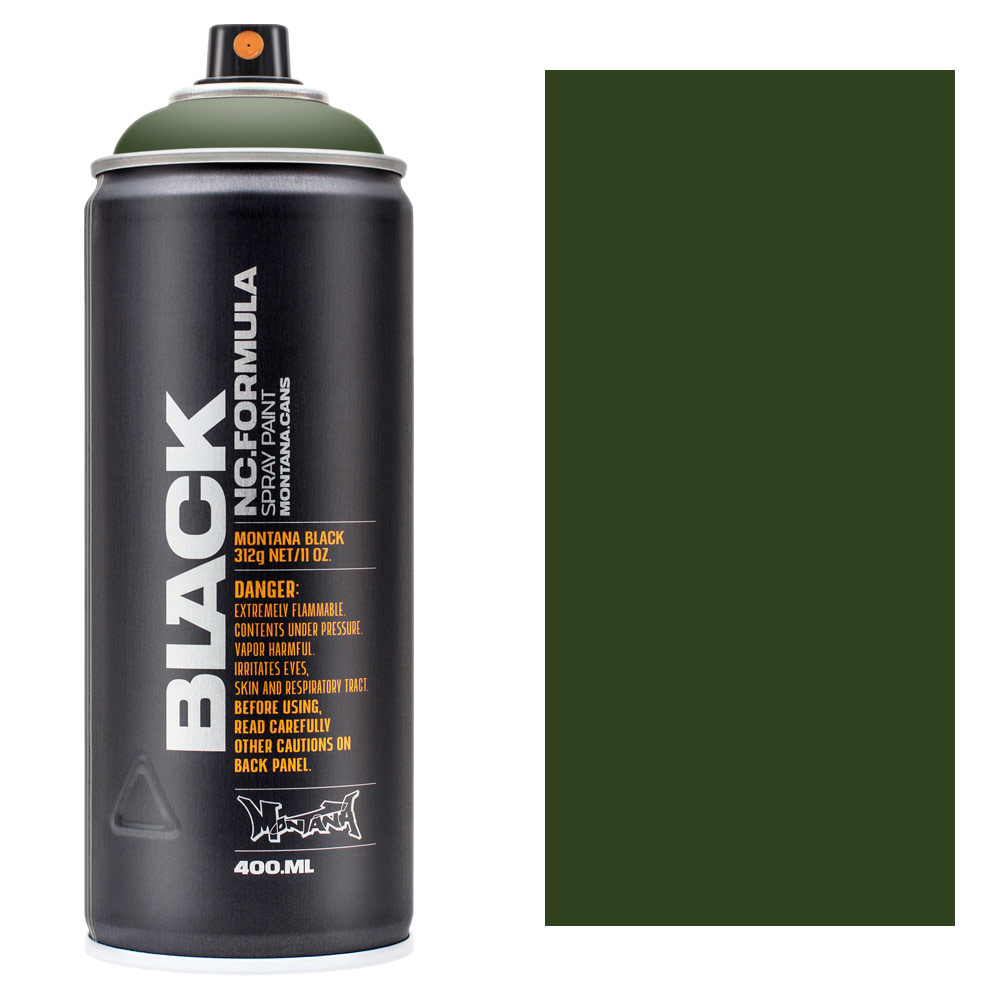 Montana BLACK Spray Paint 400ml Toad
