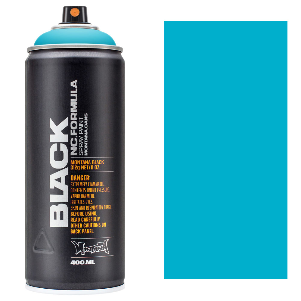 Montana BLACK Spray Paint 400ml True Cyan