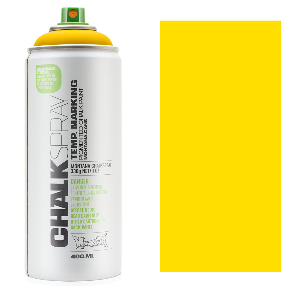 Montana CHALK Spray Paint 400ml Yellow