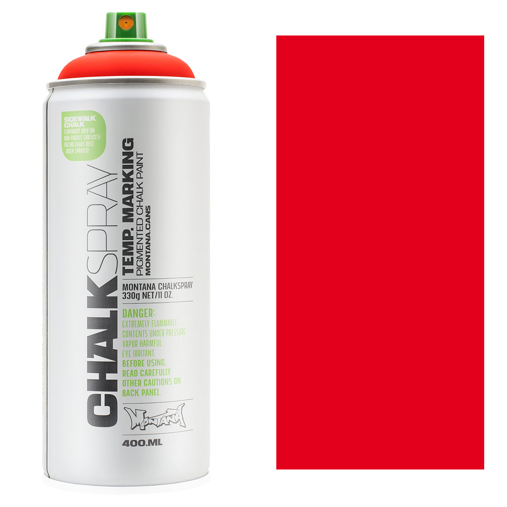Montana CHALK Spray Paint 400ml Red