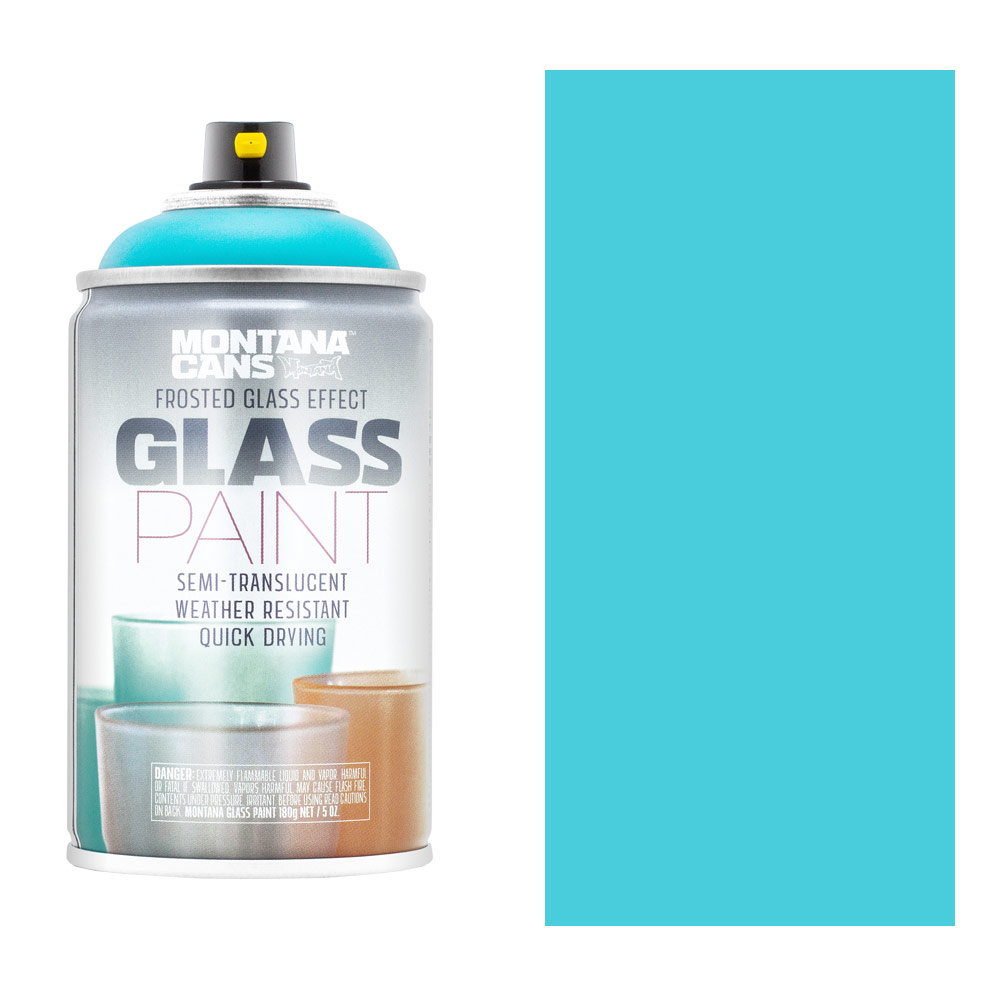 Montana FROSTED GLASS EFFECT Spray Paint 250ml Teal
