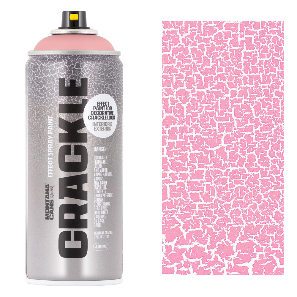 Montana CRACKLE Effect Spray Paint 400ml Begonia Pink