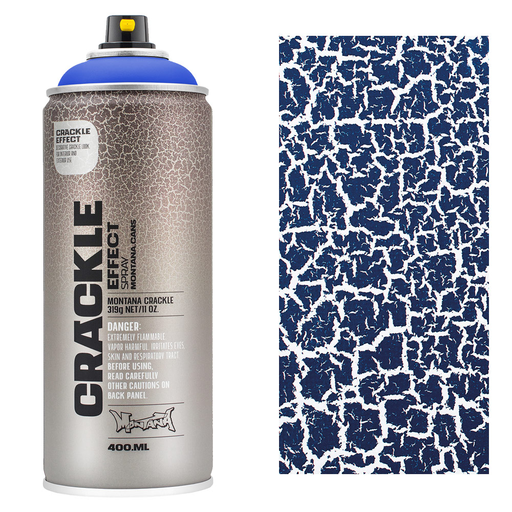 Montana CRACKLE EFFECT Spray Paint 400ml Gentian BLue