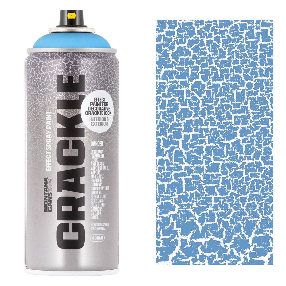 Montana CRACKLE Effect Spray Paint 400ml Blue Denim