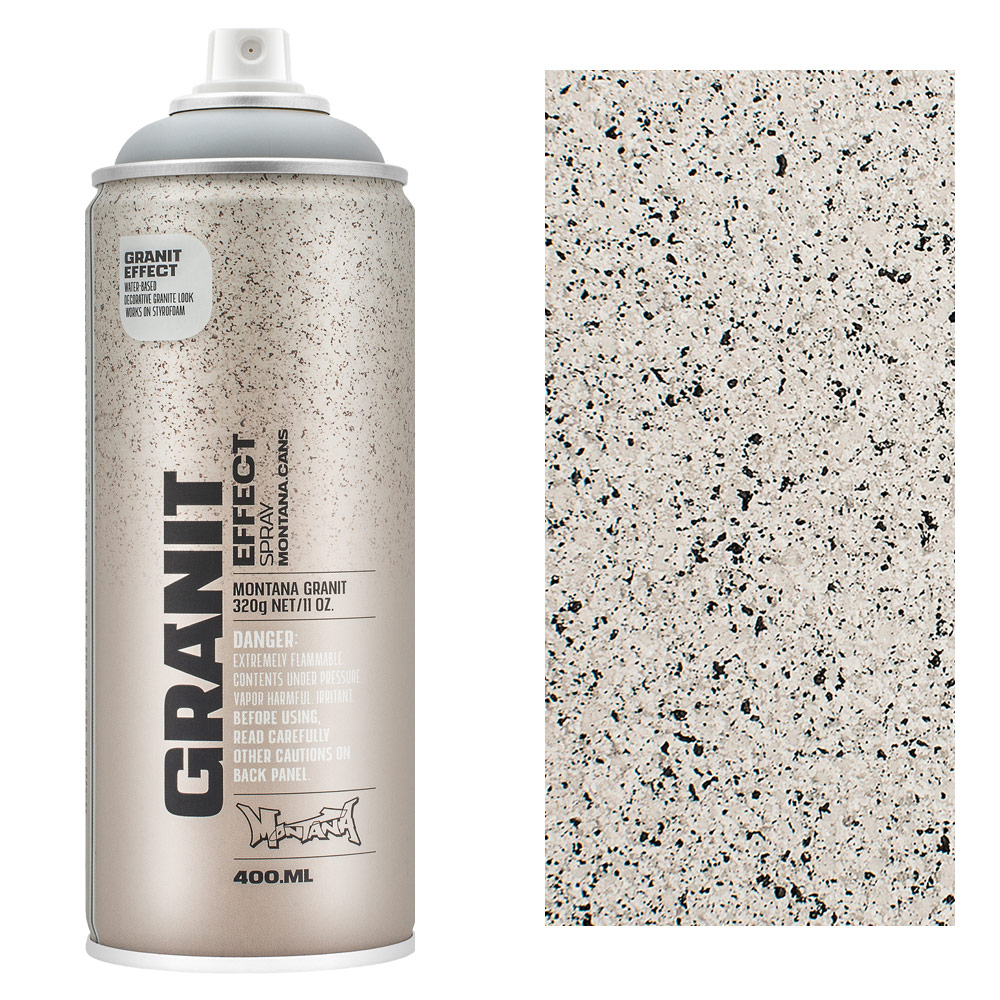 Montana GRANIT EFFECT Spray Paint 400ml Light Grey