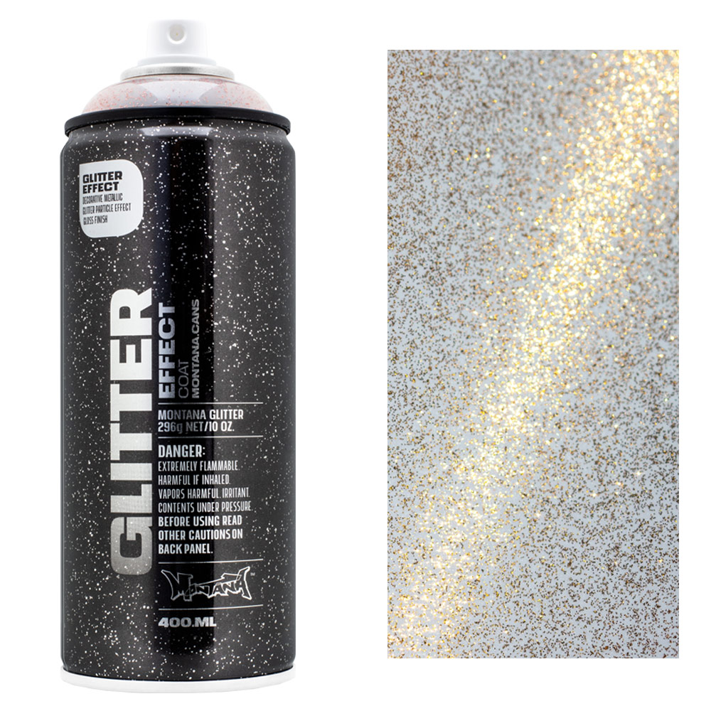Montana GLITTER EFFECT Spray 400ml Dusty Gold