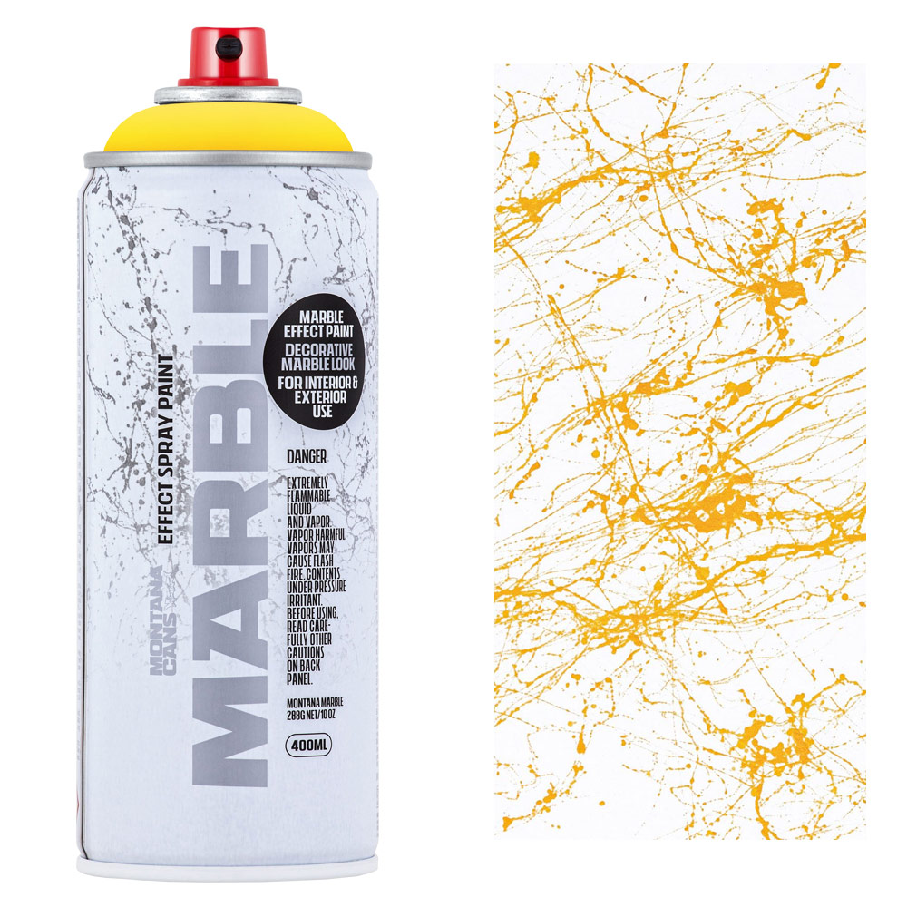 Montana MARBLE Effect Spray Paint 400ml Yellow