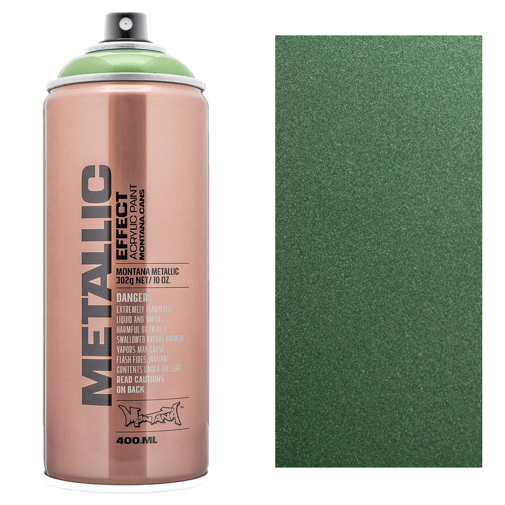 Montana Metallic Effect Spray Paint - Avocado Green