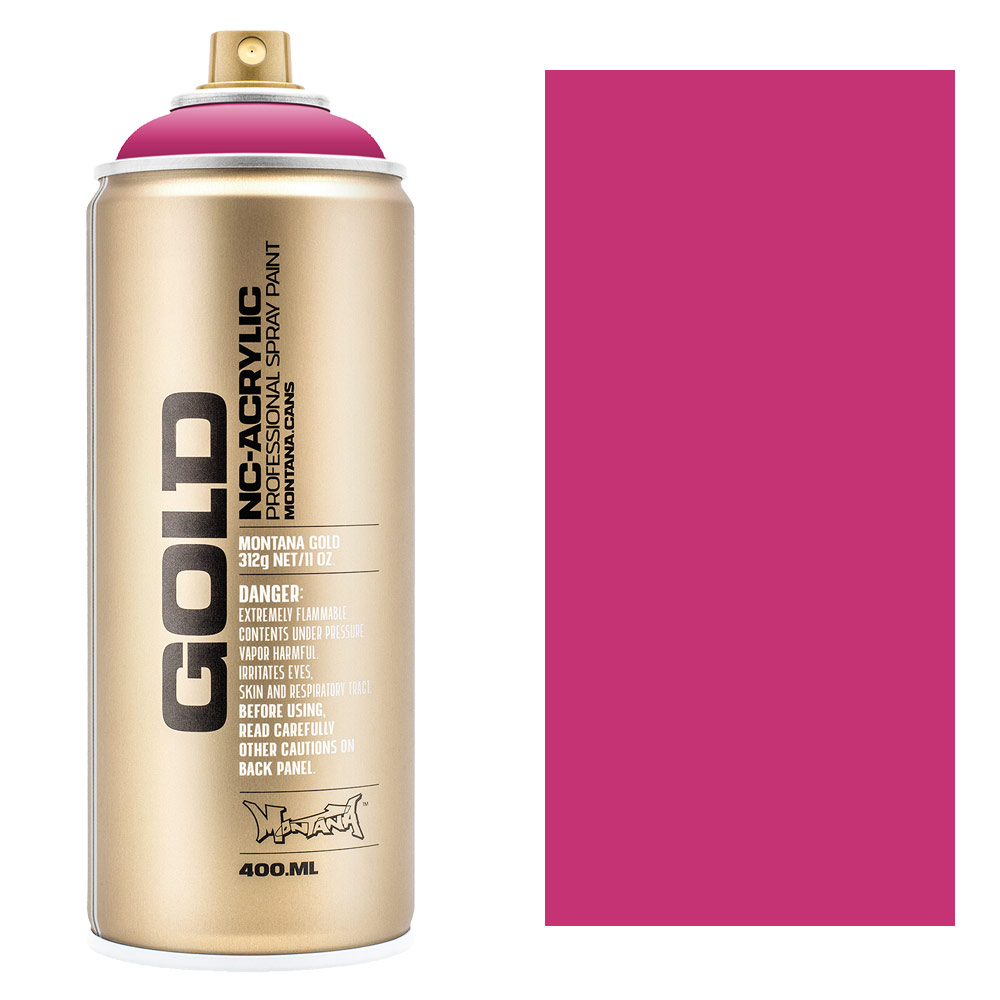 Montana GOLD Acrylic Spray Paint 400ml Shock Pink