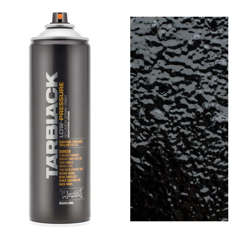 Montana TARBLACK Spray Paint 500ml Low Pressure