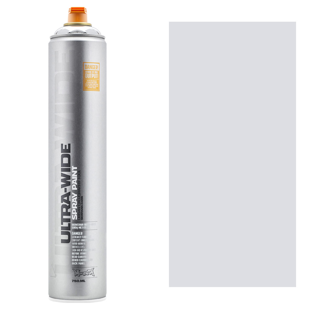 Montana ULTRA-WIDE Spray Paint 750ml Snow White