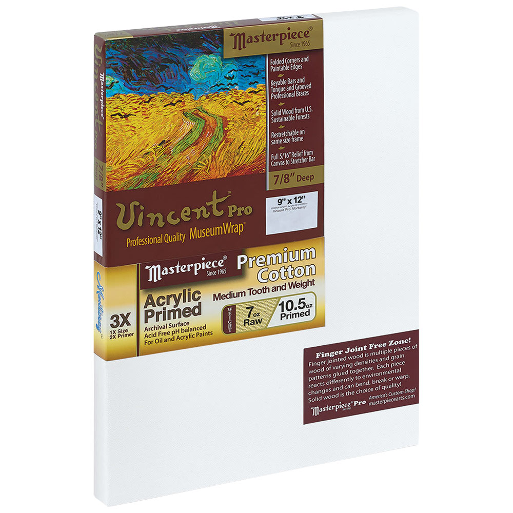 Masterpiece Vincent Pro MONTEREY 7oz Cotton Canvas 7/8" Trad. 9"x12"