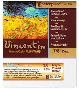 Masterpiece Vincent Pro MONTEREY 7oz Cotton Canvas 7/8" Trad. 12"x12"