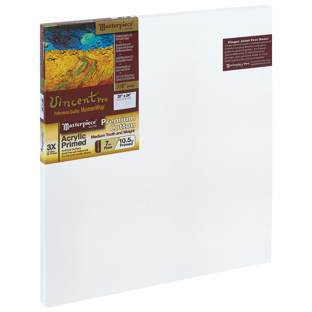 Masterpiece Vincent Pro MONTEREY 7oz Cotton Canvas 7/8" Trad. 20"x24"