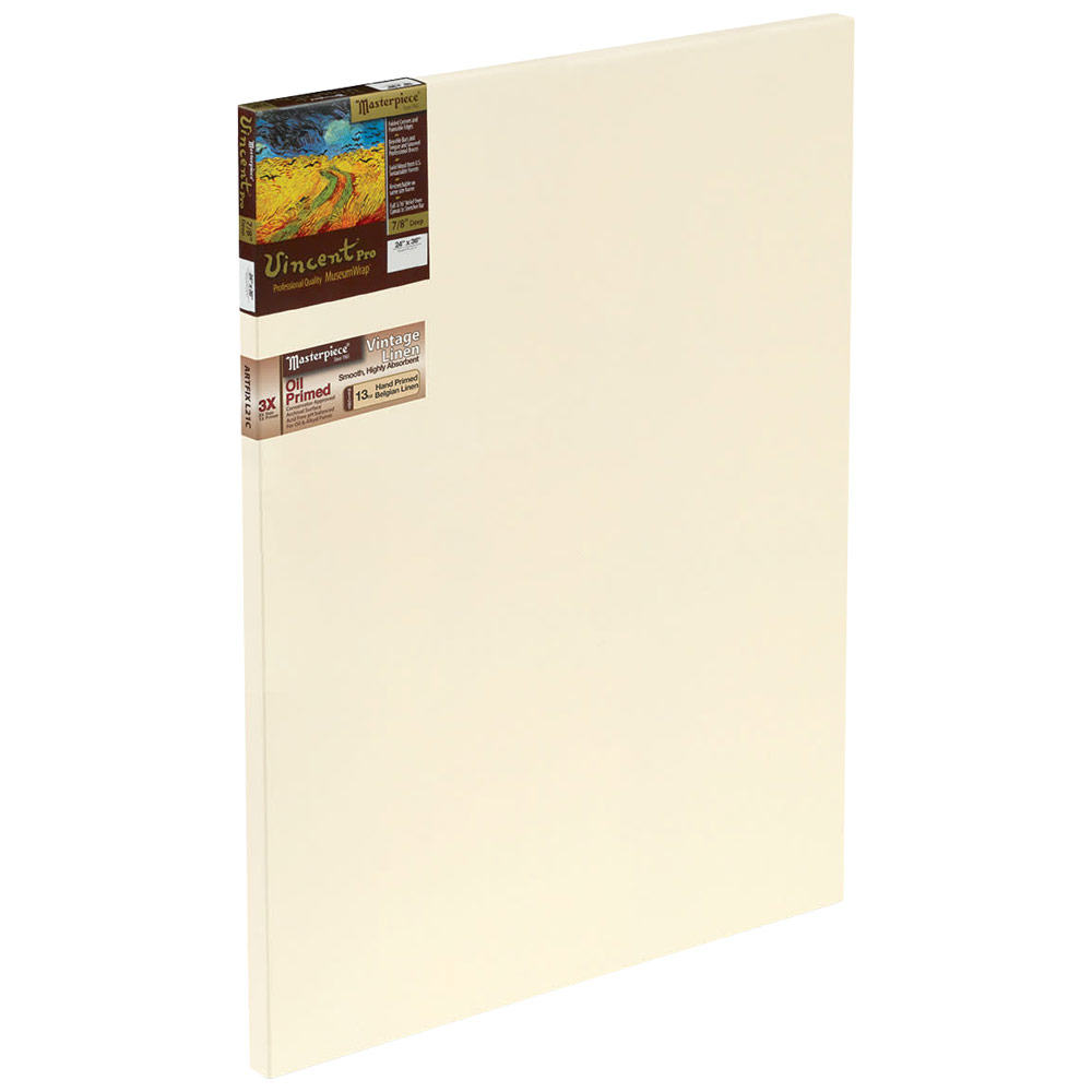 Masterpiece Vincent Pro Vintage Artfix L21C Linen Canvas 7/8" Trad. 24"x36"