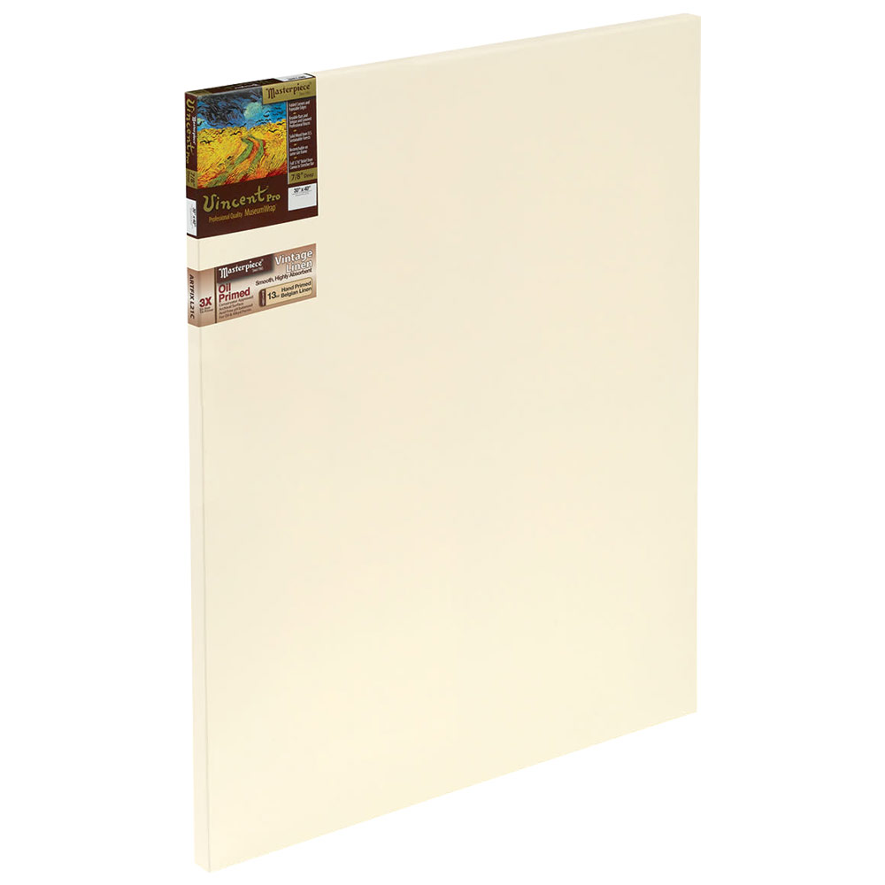 Masterpiece Vincent Pro Vintage Artfix L21C Linen Canvas 7/8" Trad. 30"x40"