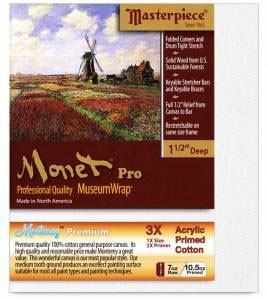 Masterpiece Monet Pro MONTEREY 7oz Cotton Canvas 1.5" Gallery 14"x14"