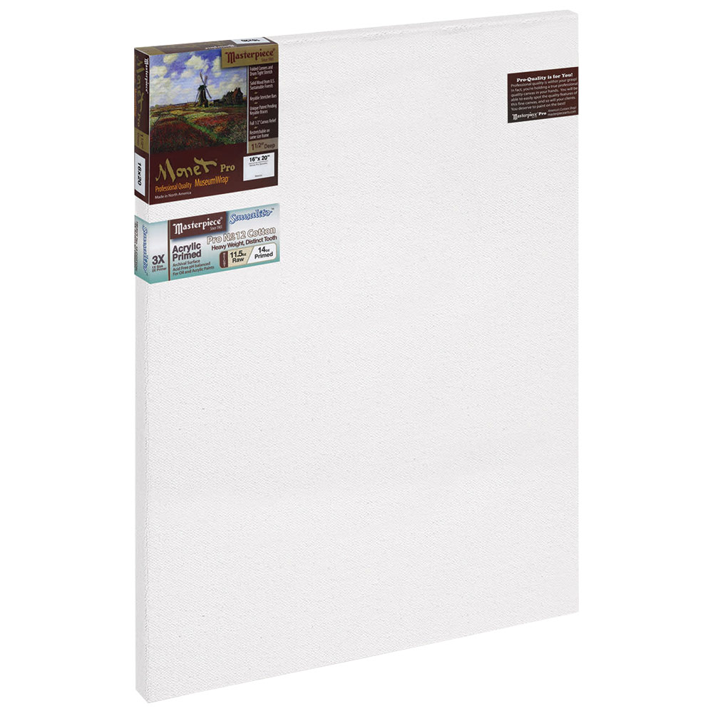 Masterpiece Monet Pro SAUSALITO 11.5oz Cotton Canvas 1.5" Gallery 16"x20"