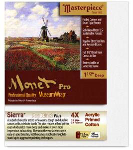 Masterpiece Monet Pro SIERRA #12 Cotton 11.5oz Canvas 1.5" Gallery 30"x40"