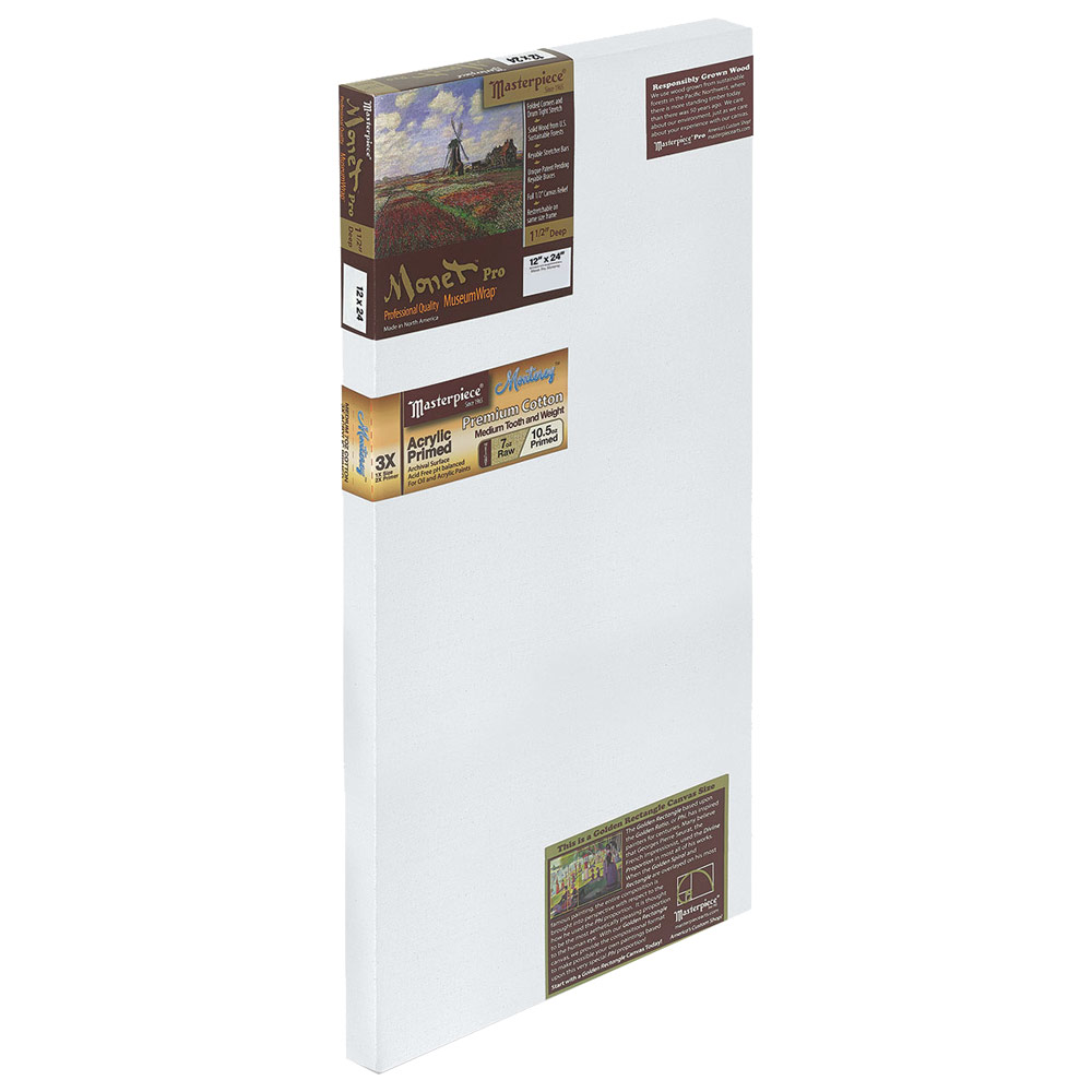 Masterpiece 3D Pro MONTEREY 7oz Cotton Canvas 2.5" Gallery 12"x24"
