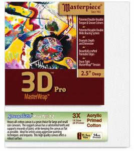 Masterpiece 3D Pro SAUSALITO 11.5oz Cotton Canvas 2.5" Gallery 24"x24"