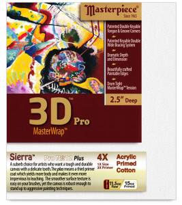 Masterpiece 3D Pro SIERRA #12 Cotton 11.5oz Canvas 2.5" Gallery 48"x60"