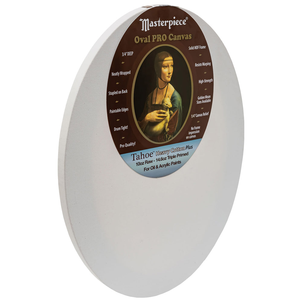Masterpiece Pro Oval TAHOE 10oz Heavy Cotton Canvas 3/4" Trad. 12"x16"