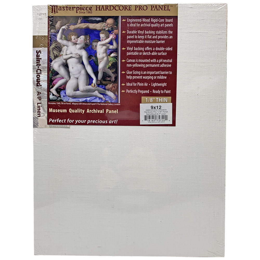 Masterpiece Hardcore Pro SAINT-CLOUD 6oz Artfix Linen 1/8" Panel 9"x12"